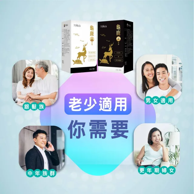 【ATB 阿桐伯】阿桐伯龜鹿日夜組X1組 共2盒(日X30粒；夜X30粒)