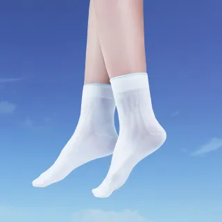 【FOOTER】-3℃ 輕透涼感襪(T76-白色)