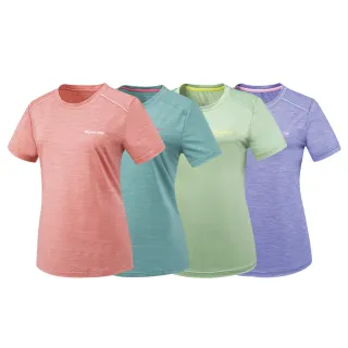 【Mountneer 山林】女膠原蛋白圓領排汗衣 -S-2L-51P08(吸濕排汗/抗UV/消臭)