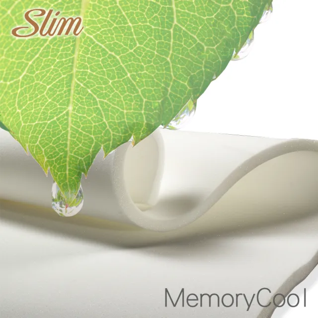 【SLIM】雙人加大涼感記憶膠乳膠抗菌獨立筒床墊6x6.2尺x27cm-溫控紓壓型
