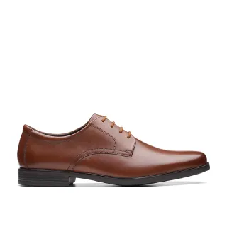 【Clarks】男款Howard Walk寬楦設計微方頭柔軟皮革素面紳士鞋(CLM62017D)
