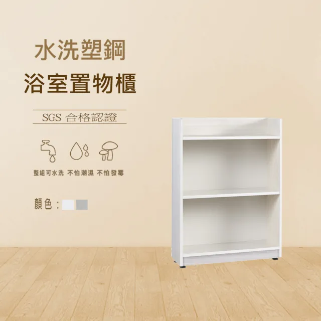 【澄品】塑鋼浴室櫃 衛浴收納-桃園以北免運 偏遠除外(寬60深20高81)