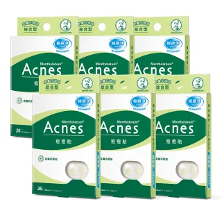 【曼秀雷敦】Acnes痘痘貼 金盞花添加 綜合型 6盒組(26入/盒)