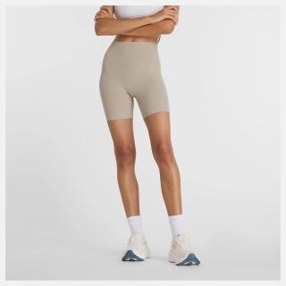 【NEW BALANCE】NB 緊身短褲 快乾 高腰 運動 瑜珈 女 棕(WS53153ADS-F)