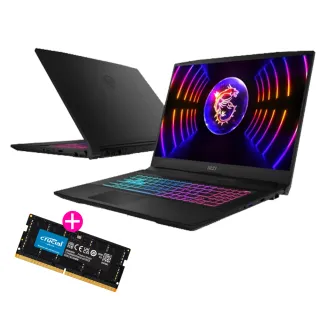 升級32G★【MSI 微星】17.3吋i7 RTX4050電競筆電(Katana 17/i7-13620H/16G/1TB SSD/W11/B13VEK-1065TW)