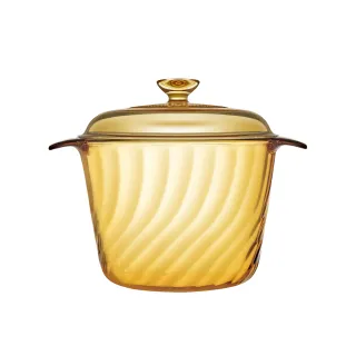 【CorelleBrands 康寧餐具】Trianon 3.5L晶炫透明鍋