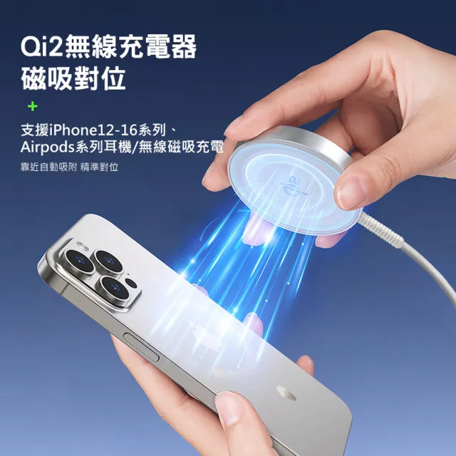 無線充 Qi2認證 MagSafe磁吸無線充電器(MagSafe/磁吸無線充電)