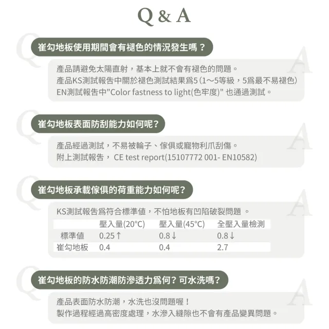【完美主義】8坪/韓國免膠地板 崔勾地板(韓國製 PVC地板 塑膠地板 免黏 無痕地板 木紋地板)