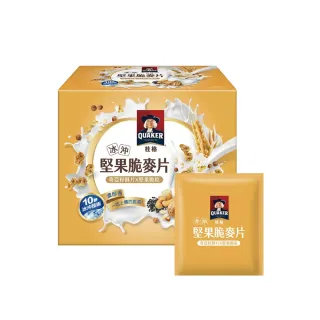 【QUAKER 桂格】冰沖堅果脆麥片 奇亞籽酥片&堅果顆粒(31公克 X 50包)