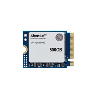 【Kingston 金士頓】NV3 500GB M.2 2230 PCIe Gen 4x4 NVMe 固態硬碟(SNV3SM3/500G)
