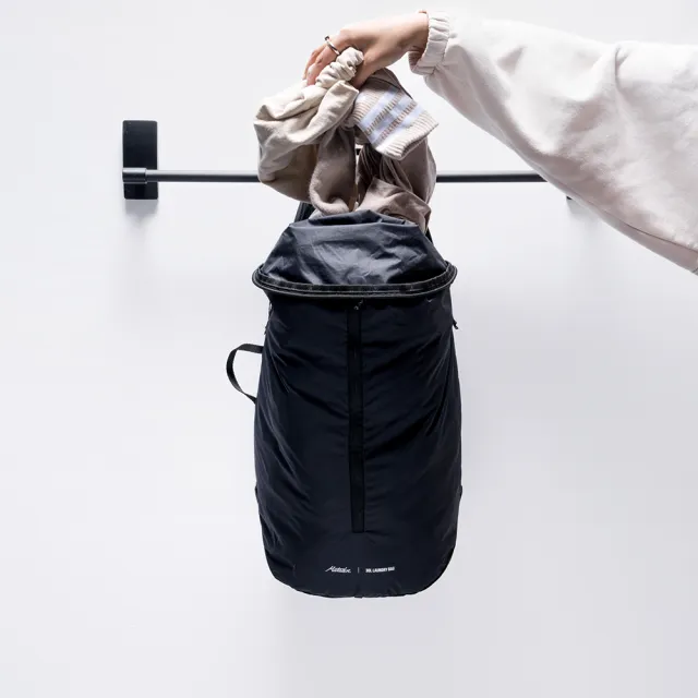 【Matador 鬥牛士】Packable Laundry Bag 旅行便攜髒衣袋-黑色(旅行/露營/出差/收納/髒衣