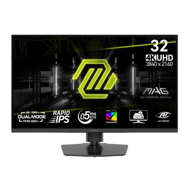 【MSI 微星】MAG 322URDF E16 32型 IPS 4K 160Hz 電競螢幕(0.5ms/HDR400/雙模式)