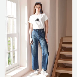 【IENA】立體花朵質感上衣(#5281014 短T、字母上衣、短袖上衣 白/咖/黑色)