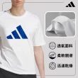 【adidas 愛迪達】精品棉萊卡上衣+四季薄長褲(短T 吸濕 透氣 彈性 棉T 休閒 運動 經典 三線 百搭)