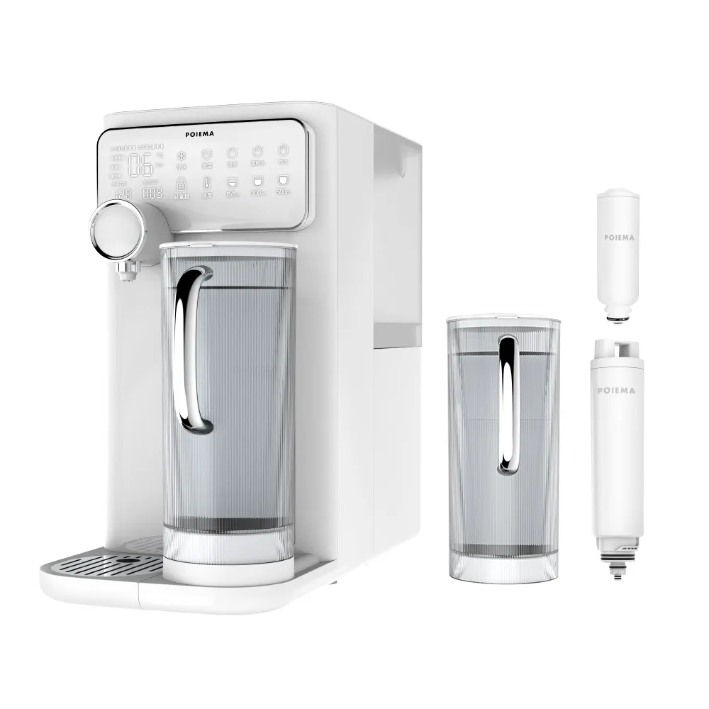 【POIEMA】DrinkUP 冰溫RO瞬熱淨水器(RO逆滲透/SGS認證/美國NSF/雙UVC殺菌/自清潔/閃飲儲水壺/開飲機/D01)