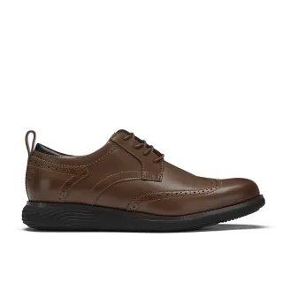 【Clarks】男鞋 Novajoy Brog 雕花設計輕量彈性正裝休閒鞋 休閒皮鞋(CLM78152D)
