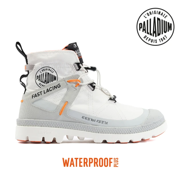 【Palladium】PAMPA TRAVEL L+ WP+快穿輕量防水靴-女-白(98849-116)