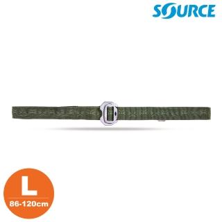 【SOURCE】藏錢腰帶 Slim Travel Belts 鋁扣 深綠色 L(86-120cm / 織帶寬 2.5cm)