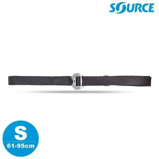 【SOURCE】藏錢腰帶 Slim Travel Belts 鋁扣 碳黑色 S(61-95cm / 織帶寬 2.5cm)