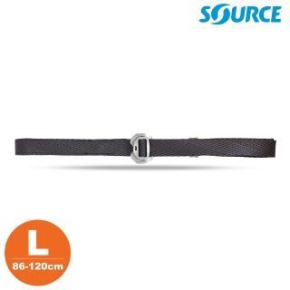 【SOURCE】藏錢腰帶 Slim Travel Belts 鋁扣 碳黑色 L(86-120cm / 織帶寬 2.5cm)