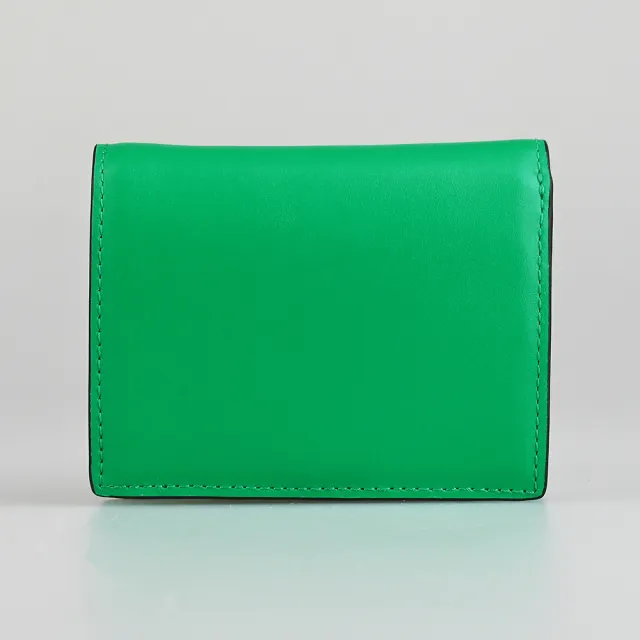 【FURLA 芙拉】FURLA CAMELIA 4卡釦式摺疊短夾(螢火蟲綠)