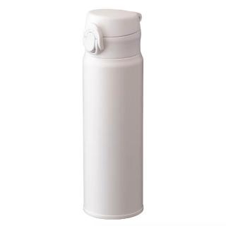 【NITORI 宜得利家居】不鏽鋼按壓保溫杯 AOW-500ML WH(不鏽鋼 按壓 保溫杯 杯)