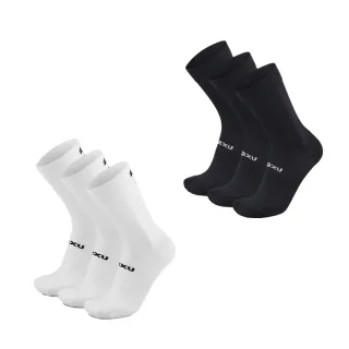 【2XU】U Crew Socks 3 Pack 中性 襪子 緩衝防護吸濕快乾中筒襪3入組(兩色任選)