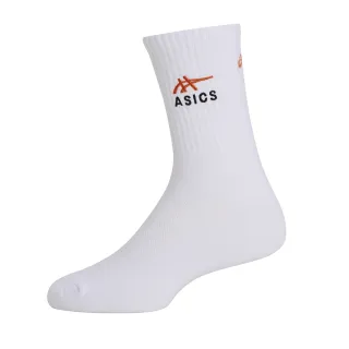 【asics 亞瑟士】中筒襪 男女中性款 訓練配件(3033C243-101)