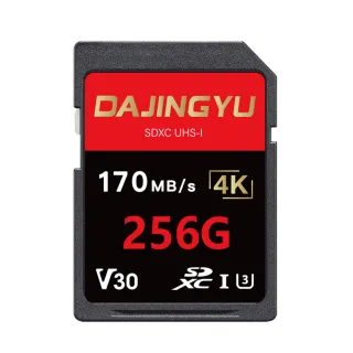【大鯨魚】256G SDXC UHS-I V30 U3 SD卡 170MB/s 黑金系列(記憶卡)