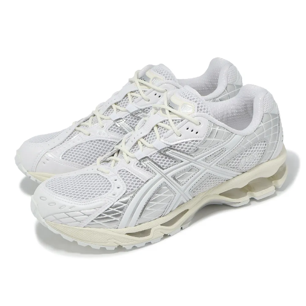 【asics 亞瑟士】休閒鞋 GEL-Nimbus 10.1 男鞋 女鞋 白 銀 緩震 亞瑟士(1203A761100)