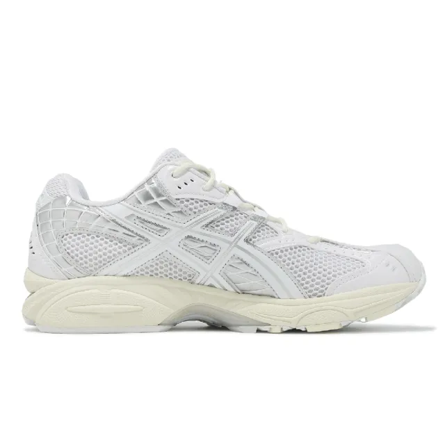 【asics 亞瑟士】休閒鞋 GEL-Nimbus 10.1 男鞋 女鞋 白 銀 緩震 亞瑟士(1203A761100)