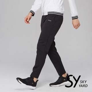 【SKY YARD】網路獨賣款-彈性運動長褲(黑色)