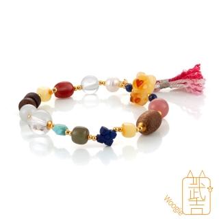 【Woogie武吉珠寶】琥珀蜜蠟多寶小熊蜜蠟手鍊(多寶6-10mm)