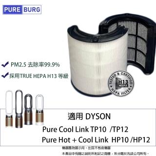 【PUREBURG】Dyson適用 Purifier甲醛NOx偵測涼暖空氣清淨機 TP10 HP10 TP12 HP12濾網