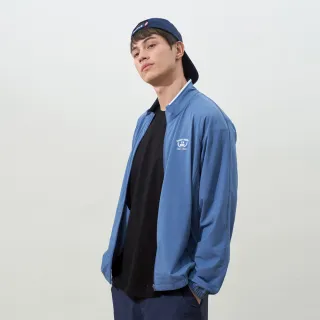 【ELLE ACTIVE】男款 涼感冰絲立領休閒外套-藍灰色(EA25S2M6102#35)