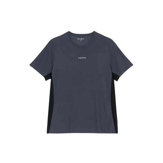 【GIORDANO 佐丹奴】男裝 高彈力涼感拼接短袖上衣(多色任選)