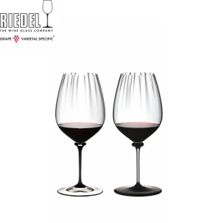 【MOMO獨家xRiedel】Fatto A Mano Performance 卡本內手工紅酒杯-黑+透-單杯裝-2入(頂級手工工藝品質)