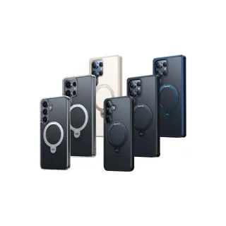 【TORRAS 圖拉斯】Ostand Spin Samsung S25系列 MagSafe 相容支架防摔手機殼(全場景超萬用 四象限支架)