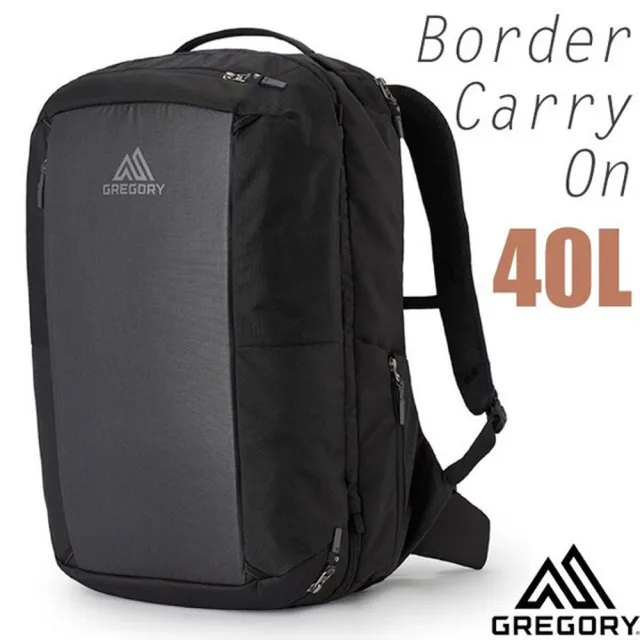 【Gregory】Border Carry On 40L 多功能旅行登機背包.電腦背包(139311-2426 全面黑)