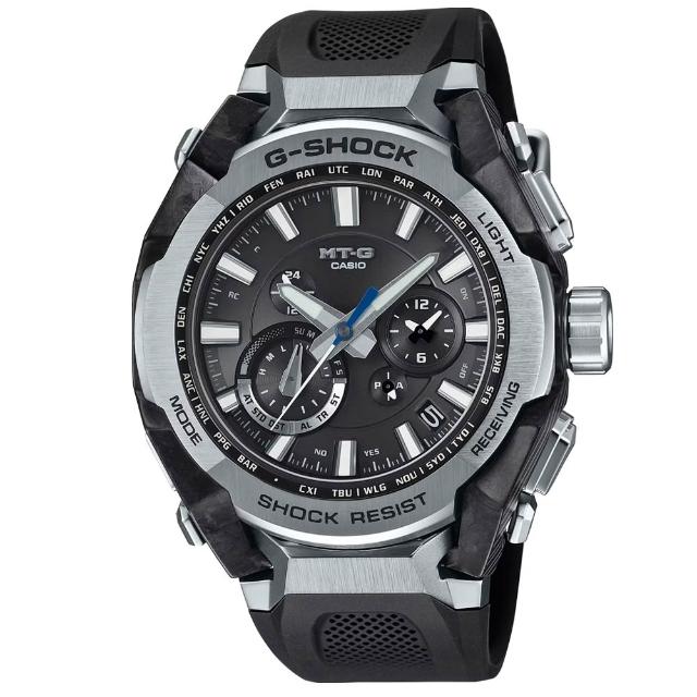 【CASIO 卡西歐】MT-G系列 碳纖維核心 藍牙多功能電波腕錶 推薦 送禮 畢業禮物 (MTG-B4000-1A)