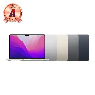 【Apple】A 級福利品 MacBook Air 13吋 M2 8核心CPU 8核心GPU(2022/8G RAM/256G SSD)