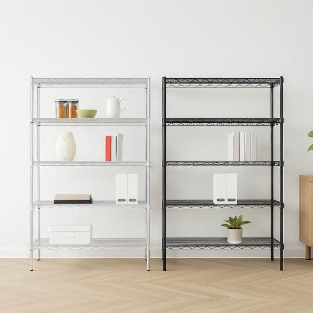 【KIWISH 奇意生活館】鐵架MIT防鏽耐用五層架120x46x180cm-雙色(鐵架/收納架/層架/置物架/電器架/鐵力士架)