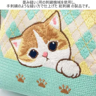 【sun-star】雙11 mofusand 貓福珊迪 榻榻米刺繡迷你口金包 零錢包 貓咪腳印