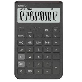 【CASIO 卡西歐】12位元調整設計改版新流線桌上型計算機-黑(JT-200T-BK)