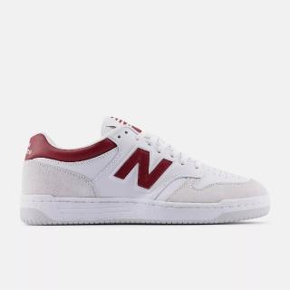 【NEW BALANCE】NB 休閒鞋 男鞋 女鞋 運動鞋 皮革 麂皮 白櫻桃紅 BB480LIR-D楦