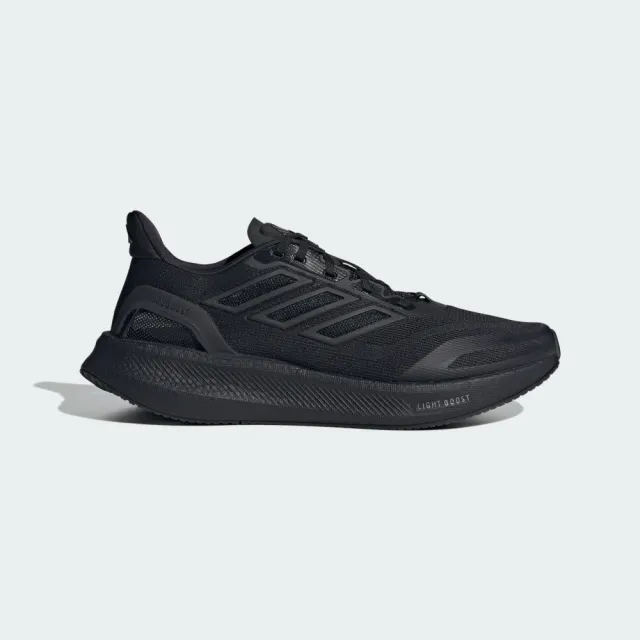 【adidas 愛迪達】慢跑鞋 男鞋 運動鞋 緩震 PUREBOOST 5 CLIMACOOL 黑 JS5061