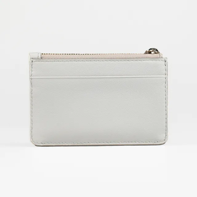 【FURLA 芙拉】FURLA FLOW拉鍊壓釦5卡零錢包(白)