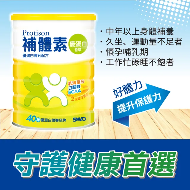 【補體素】優蛋白香草 750公克 x 3入(乳清蛋白+白胺酸)(陳美鳳推薦)