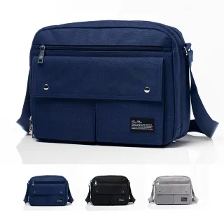 【NEW STAR】斜背包 日系簡約雙層A4側背包包 大容量 防水包  男 女 男包 現貨 BL161