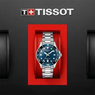 【TISSOT 天梭】Seastar 1000 海洋之星300米潛水女錶 母親節 禮物 送禮(T1202101104100)
